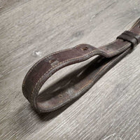 Leather Elastic Breasplate, 2 Pc Running Martingale Attachment *gc/fair, stretched, stains, chipped, stains, dent, older, residue, dirt
