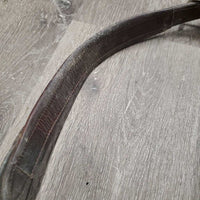 Leather Elastic Breasplate, 2 Pc Running Martingale Attachment *gc/fair, stretched, stains, chipped, stains, dent, older, residue, dirt
