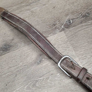 Leather Elastic Breasplate, 2 Pc Running Martingale Attachment *gc/fair, stretched, stains, chipped, stains, dent, older, residue, dirt
