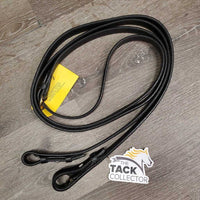 Thick Leather Curb Reins *vgc/xc, clean, mnr rubs, broken/torn keeper
