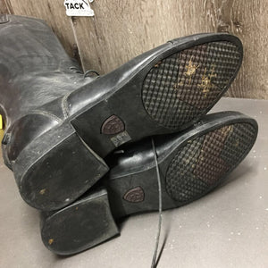 Field Boots, Zippers *vgc, mnr dirt & residue, faded, older, scratches