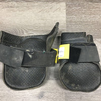 Tall Neoprene Hind Boots, velcro *gc, dirty, rubs, scratches
