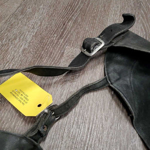 Full Suede Chaps, zips *fair, dirty, older, v.stiff & curled bottom, rubs, discolored