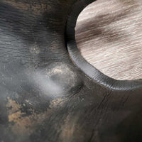Leather Hind Boots, tabs *gc, dirty, scratches, scrapes, paint
