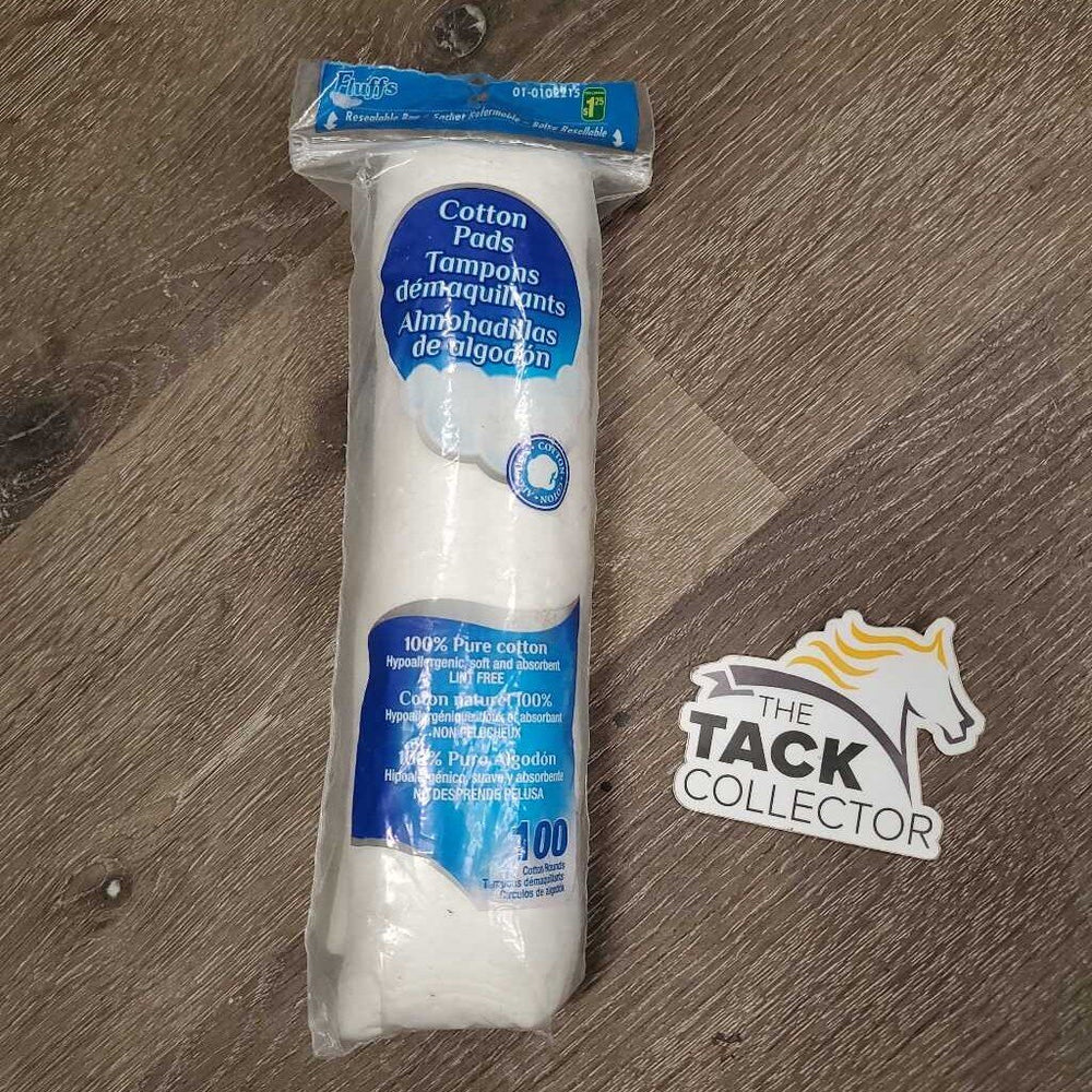~100 Round Cotton Gauze Pads *new, older, opened bag, missing ?