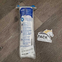 ~100 Round Cotton Gauze Pads *new, older, opened bag, missing ?