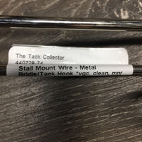 Stall Mount Wire - Metal Bridle/Tack Hook *vgc, clean, mnr scratches