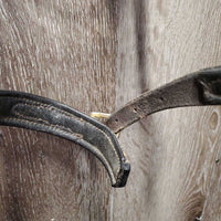 Rsd Rolled Bridle, Rubber Reins *gc/fair, NO Flash, older, rubs, scraped edges, splits, mismatched, tight keepers, dry, faded
