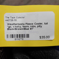 Fleece Cooler, tail *gc, v.hairy, tears, rubs, pilly

