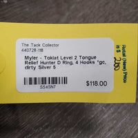 Level 2 Tongue Relief Hunter D Ring Bit, 4 Hooks *gc, dirty
