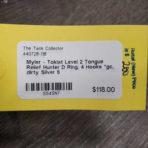Level 2 Tongue Relief Hunter D Ring Bit, 4 Hooks *gc, dirty