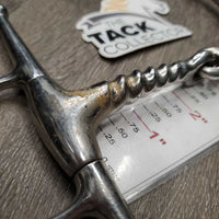 Full Cheek Single Joint Cork Screw Bit *gc, dirty, stains, scratches
