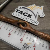 Full Cheek Single Joint Copper Bit *fair, dirt, film, oxidization, chewed, gunky