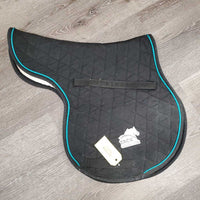 Classics III Quilt Fitted Hunter Saddle Pad, 1x piping *gc, rubs, dirt, stains, dingy underside, fuzzies, mnr fade
