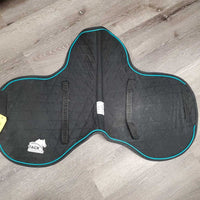 Classics III Quilt Fitted Hunter Saddle Pad, 1x piping *gc, rubs, dirt, stains, dingy underside, fuzzies, mnr fade
