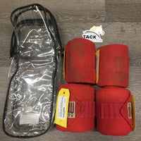 4 Fleece Polos, bag *gc/fair, dirt/dust, hair, rubs, pilly, clumpy, older?
