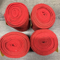 4 Fleece Polos, bag *gc/fair, dirt/dust, hair, rubs, pilly, clumpy, older?
