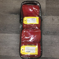 4 Fleece Polos, bag *gc/fair, dirt/dust, hair, rubs, pilly, clumpy, older?
