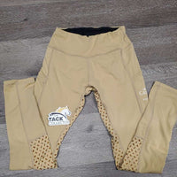 JUNIORS Full Sticky Seat Riding Tight Breeches, Pull ON *gc, mnr stretched seams, stains
