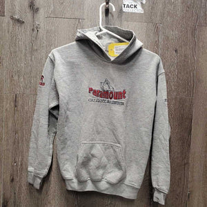 JUNIORS Sweatshirt Hoodie, "Paramount" *gc, mnr stains, dingy cuffs