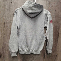 JUNIORS Sweatshirt Hoodie, "Paramount" *gc, mnr stains, dingy cuffs

