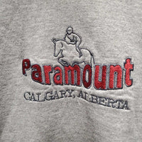 JUNIORS Sweatshirt Hoodie, "Paramount" *gc, mnr stains, dingy cuffs
