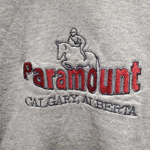 JUNIORS Sweatshirt Hoodie, "Paramount" *gc, mnr stains, dingy cuffs