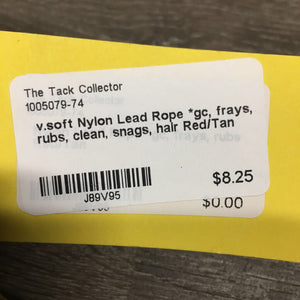 v.soft Nylon Lead Rope *gc, frays, rubs, clean, snags, hair