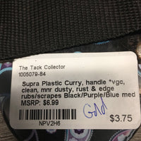 Plastic Curry, handle *vgc, clean, mnr dusty, rust & edge rubs/scrapes
