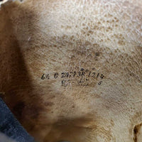 Field Boots, Pull On, 2 Blue Forms *fair, older, rubs, scrapes, crumpled & peeled heels, undone seams, torn & missing tabs
