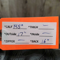 Field Boots, Pull On, 2 Blue Forms *fair, older, rubs, scrapes, crumpled & peeled heels, undone seams, torn & missing tabs
