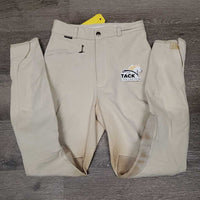 High Waist Breeches *gc, older, v.stained seat & legs, rubs, pills, hairy velcro, loose stitching