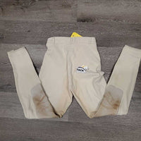 High Waist Breeches *gc, older, v.stained seat & legs, rubs, pills, hairy velcro, loose stitching
