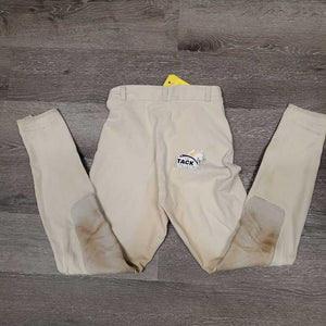 High Waist Breeches *gc, older, v.stained seat & legs, rubs, pills, hairy velcro, loose stitching