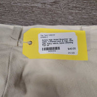 High Waist Breeches *gc, older, v.stained seat & legs, rubs, pills, hairy velcro, loose stitching
