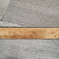 Light Tooled Leather Western Belt *NO Buckle, xc, mnr stains & rubs
