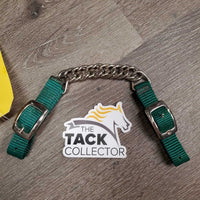 Nylon Chain Western Chin Curb Strap, buckles *vgc, older, mnr dirty?stains