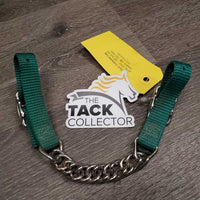 Nylon Chain Western Chin Curb Strap, buckles *vgc, older, mnr dirty?stains