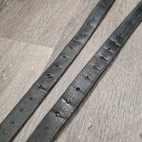 Pr Thick Lined Stirrup Leathers *gc, rubs, hole threads, dents, scrapes, stiff, dirt