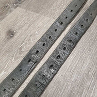 Pr Thick Lined Stirrup Leathers *gc, rubs, hole threads, dents, scrapes, stiff, dirt

