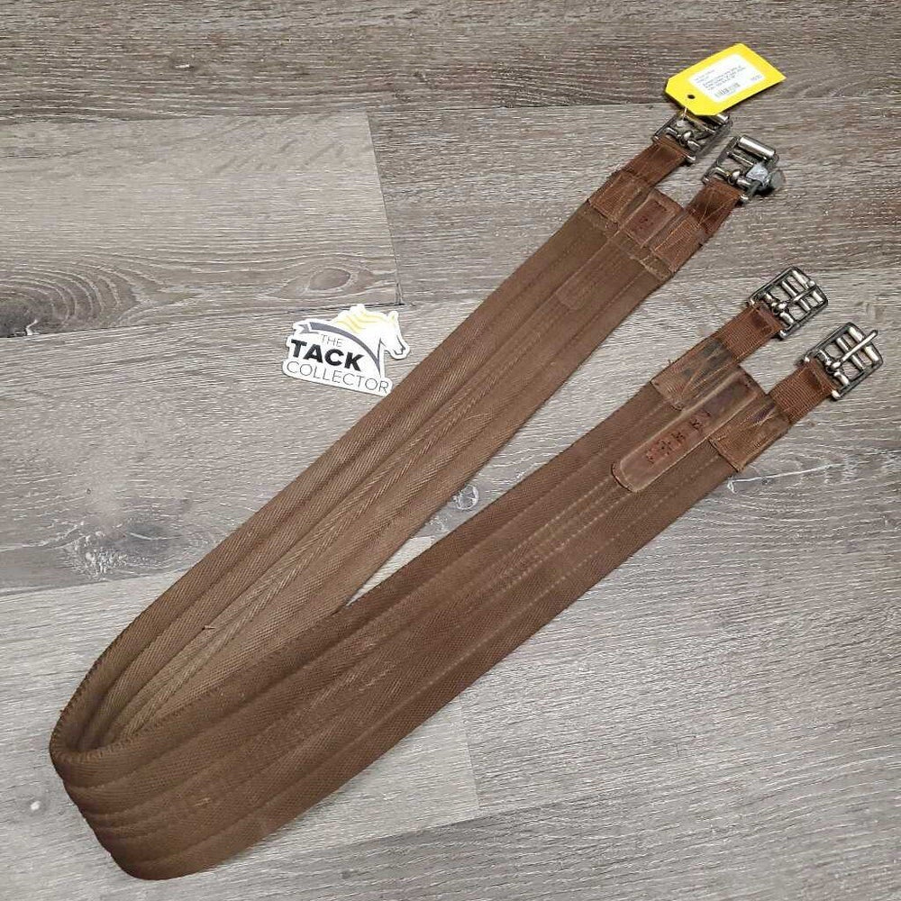 Cotton Web Girth, 1x Roller buckles *gc, older, stains, rubs, tape