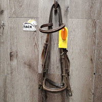 Soft Rsd FS Bridle *gc/fair, v.dirty, scratches, xholes, rubs, loose Nband stitches
