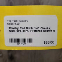 Rsd Bridle *NO Cheeks, rubs, dirt, bent, stretched