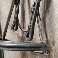 Rsd Bridle, Bling, Wide Cotton Web Reins *gc/fair, missing bling, dirty, scrapes, creases, mnr mismatched, dry, stiff
