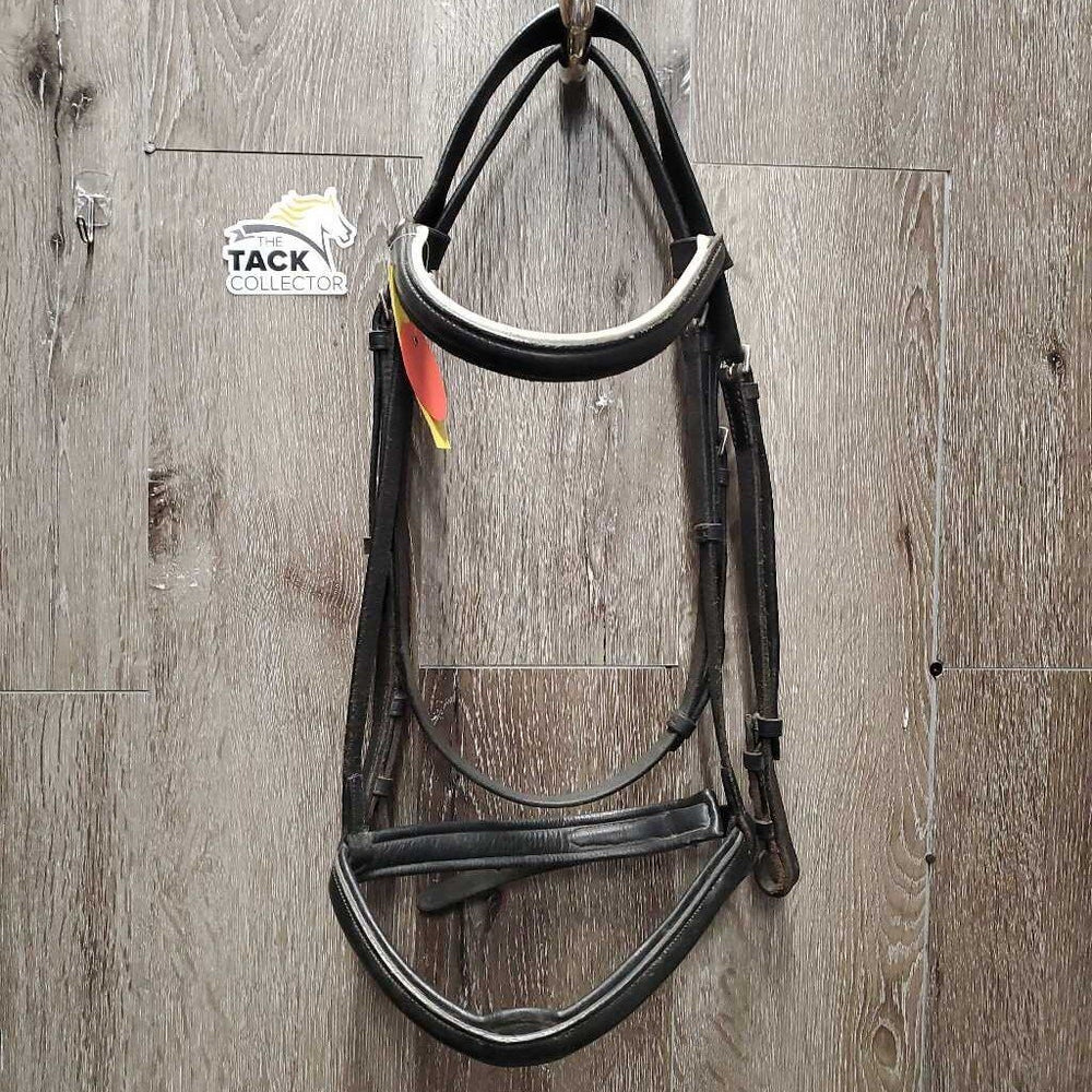 Padded Bridle *gc/fair, dirty, rubs, NO Flash, cut end, xhole, scraped edges, x.tight keepers