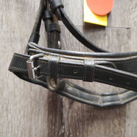 Padded Bridle *gc/fair, dirty, rubs, NO Flash, cut end, xhole, scraped edges, x.tight keepers