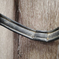 Padded Bridle *gc/fair, dirty, rubs, NO Flash, cut end, xhole, scraped edges, x.tight keepers