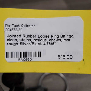 Jointed Rubber Loose Ring Bit *gc, clean, stains, residue, chews, mnr rough