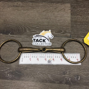 Med Hvy Loose Ring Snaffle Bit *gc/fair, dirt, residue, discolored/stained, chews, scratches