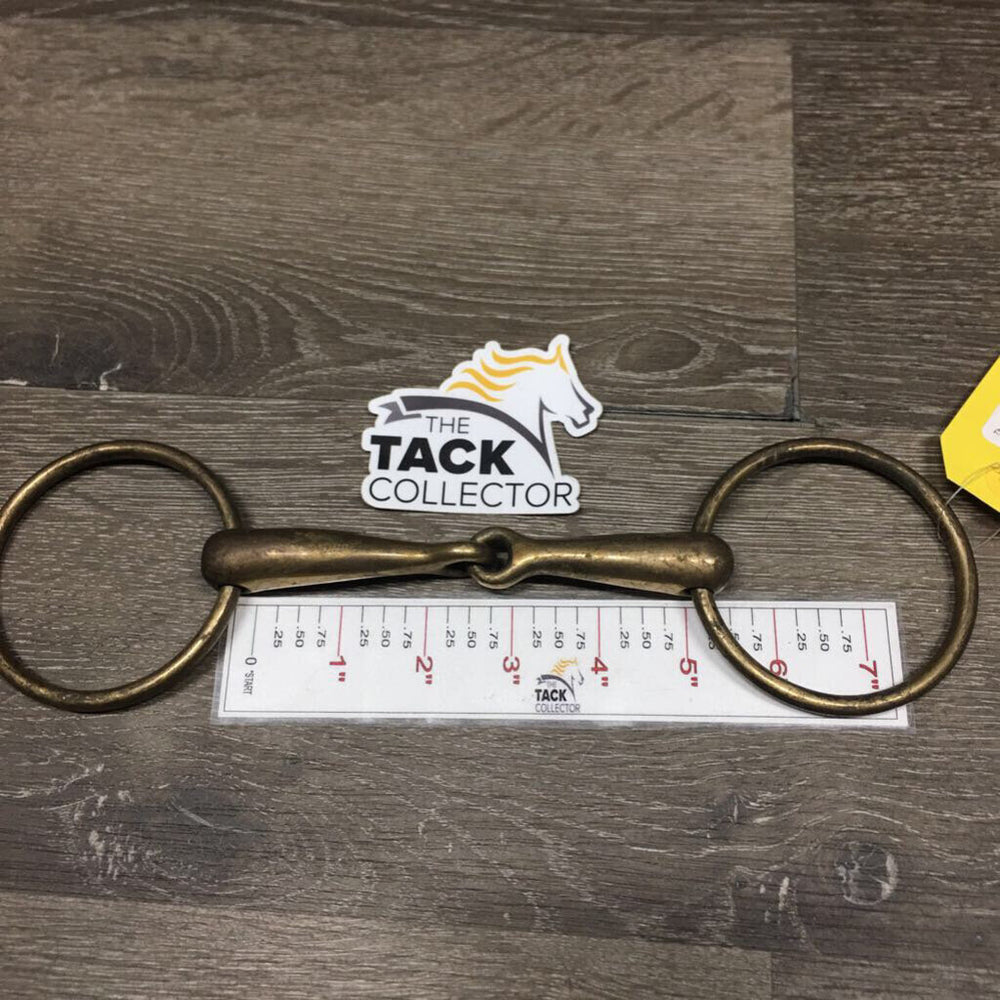 Med Hvy Loose Ring Snaffle Bit *gc/fair, dirt, residue, discolored/stained, chews, scratches